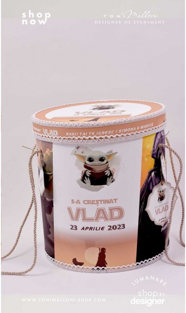 Trusou botez baieti personalizat cu Baby Yoda 3